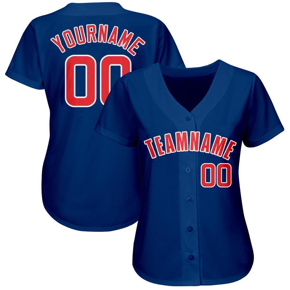 Custom Royal Red-White Baseball Jersey-Discount Custom Royal Red and White Baseball Jersey - Personalized Sports Jersey Discount Custom Royal Red-White Baseball Jersey-Discount - Image 2
