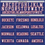 Custom Royal Red-White Mesh Football Jersey - Authentic Team Apparel Custom Royal Red-White Mesh Authentic Football Jersey - Image 3