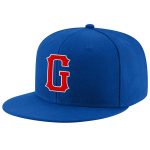 Custom Red White Snapback Hat Adjustable with Stitched Design for Discounts Custom Royal Red-White Stitched Adjustable Snapback