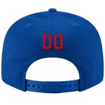 Custom Red White Snapback Hat Adjustable with Stitched Design for Discounts Custom Royal Red-White Stitched Adjustable Snapback - Image 3