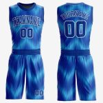 Custom Royal Light Blue Round Neck Basketball Jersey Sublimation Suit Custom Royal Royal-Light Blue Round Neck Sublimation
