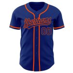Custom Royal-Orange Baseball Jersey - Authentic Team Apparel, Perfect for Fans Custom Royal Royal-Orange Authentic Baseball - Image 2
