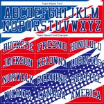 Custom Royal-Red Sublimation Basketball Jersey Round Neck Suit Custom Royal Royal-Red Round Neck Sublimation Basketball Suit - Image 3