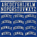 Authentic Throwback Basketball Jersey - Custom Royal Black Design Custom Royal White-Black Authentic Throwback Basketball - Image 4