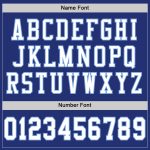 Custom Royal Blue Light Blue Mesh Throwback Football Jersey Authentic Custom Royal White-Light Blue Mesh Authentic Throwback - Image 4