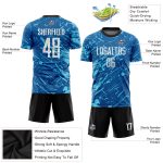 Custom Sublimation Soccer Jersey White Light Blue 5746 - Personalized Uniform Custom Royal White-Light Blue Sublimation Soccer - Image 3