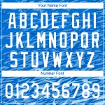 Custom Softball Jersey Unisex Two-Button Royal White-Light Blue Style 4287 Custom Royal White-Light Blue Two-Button Unisex - Image 5