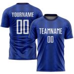 Custom Royal White Navy Soccer Jersey Sublimation Style 7334 - High-Quality Athletic Uniform Custom Royal White-Navy Sublimation