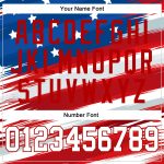 3D American Flag Baseball Jersey - Custom Royal White-Red Design Custom Royal White-Red 3D American Flag Authentic Baseball - Image 5
