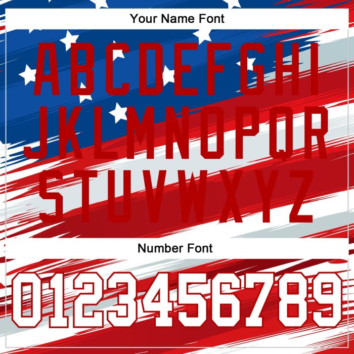 3D American Flag Baseball Jersey - Custom Royal White-Red Design Custom Royal White-Red 3D American Flag Authentic Baseball - Image 5