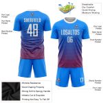 Custom Sublimation Soccer Jersey - Royal White-Red Uniform for Teams Custom Royal White-Red Sublimation Soccer Uniform Jersey - Image 3
