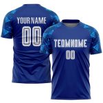 Custom Royal White Soccer Jersey - Personalized Sublimation Uniform for Team Sports Custom Royal White Sublimation Soccer