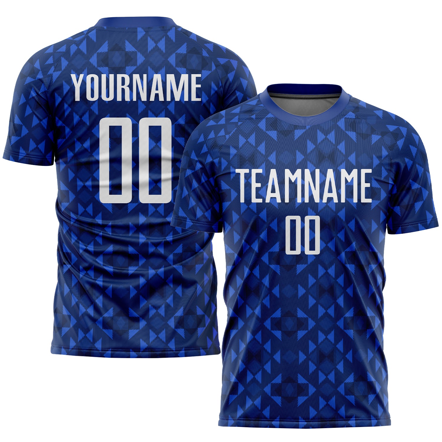 Custom Royal White Soccer Jersey Sublimation Uniform - Style 3566 Custom Royal White Sublimation Soccer Uniform Jersey Style