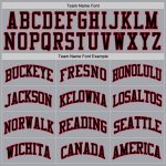 Custom Authentic Basketball Jersey in Silver Gray Black Red - Throwback Style Custom Silver Gray Black-Red Authentic Throwback - Image 4