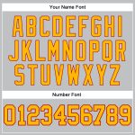 Authentic Custom Silver Gray Gold-Red Basketball Jersey - Throwback Style Custom Silver Gray Gold-Red Authentic Throwback - Image 4