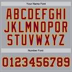 Custom Basketball Jersey Silver Gray Maroon Gold Authentic Throwback Custom Silver Gray Maroon-Gold Authentic Throwback Basketball - Image 3