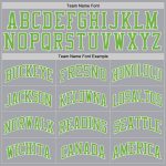 Silver Gray Neon Green White Custom Authentic Basketball Jersey Custom Silver Gray Neon Green-White Authentic Throwback Basketball - Image 4