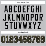 Silver Gray Olive Black Custom Authentic Throwback Basketball Jersey Custom Silver Gray Olive-Black Authentic Throwback Basketball - Image 4