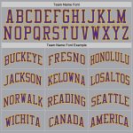 Custom Basketball Jersey - Authentic Silver Gray Purple Gold Throwback Design Custom Silver Gray Purple-Gold Authentic Throwback - Image 4