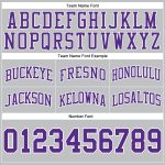 Silver Gray Purple White Authentic Throwback Basketball Shorts Custom Design Custom Silver Gray Purple-White Authentic Throwback - Image 3