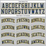 Custom Silver Gray Gold Basketball Jersey - Authentic Throwback Style Custom Silver Gray Royal-Gold Authentic Throwback Basketball - Image 3
