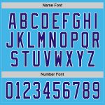 Sky Blue Purple White Custom Hockey Jersey - Personalized Team Apparel Custom Sky Blue Purple-White Hockey Jersey - Image 4