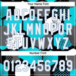 Sky Blue White Black Light Blue Unisex Two-Button Softball Jersey - Customizable Design Custom Sky Blue White Black-Light - Image 5