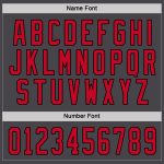 Custom Steel Gray Red Black Hockey Jersey for Men and Women, Personalized Design Custom Steel Gray Red-Black Hockey Jersey - Image 4