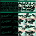 Custom Stitched 3D Tropical Palm Leaves Black Kelly Green Hoodie Sweatshirt Pullover Custom Stitched Black Black-Kelly Green - Image 3