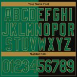 Custom Stitched 3D Pattern Halloween Pumpkin Scary Faces Hoodie - Black Kelly Green Old Gold Pullover Sweatshirt Custom Stitched - Image 4