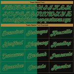 Custom Stitched 3D Pattern Halloween Pumpkin Scary Faces Hoodie - Black Kelly Green Old Gold Pullover Sweatshirt Custom Stitched - Image 3