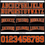 Custom Stitched Football Hoodie Sweatshirt - Black Orange White Pullover Custom Stitched Black Orange-White Football Pullover - Image 3