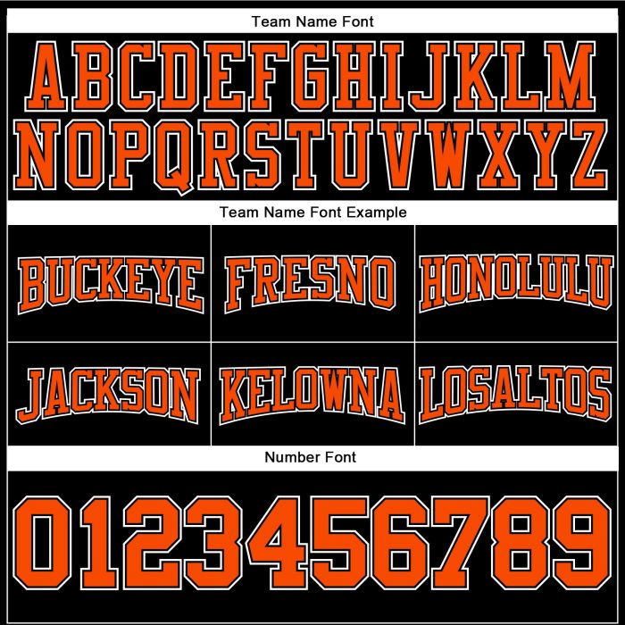 Custom Stitched Football Hoodie Sweatshirt - Black Orange White Pullover Custom Stitched Black Orange-White Football Pullover - Image 3