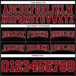 Custom Stitched Black Red White Football Hoodie Sweatshirt Pullover for Men Custom Stitched Black Red-White Football Pullover - Image 3