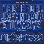 Black Royal-White 3D Pattern Sports Hoodie Custom Stitched Pullover Sweatshirt Custom Stitched Black Royal-White 3D Pattern - Image 4