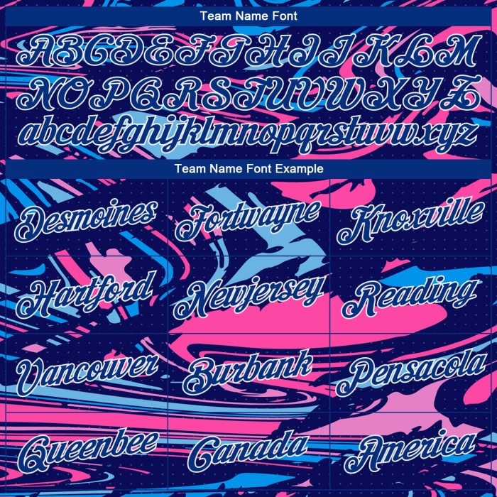 Royal Pink Light Blue-White 3D Pattern Sports Hoodie Custom Stitched Pullover Sweatshirt Custom Stitched Figure Royal Pink - Image 3