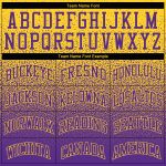 Custom Stitched Gold Purple Fade Hoodie for Fashion Sports - Pullover Sweatshirt Custom Stitched Gold Purple Fade Fashion - Image 3