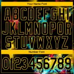 Black Gold 3D Sports Hoodie - Custom Stitched Graffiti Pattern Pullover Sweatshirt Custom Stitched Graffiti Pattern Black-Gold - Image 4