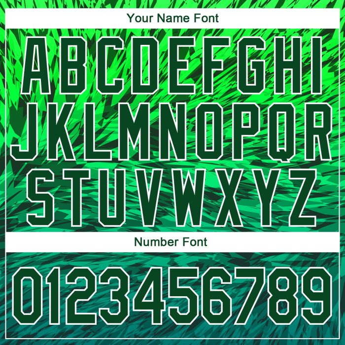 Custom Stitched 3D Pattern Gradient Sports Hoodie in Kelly Green and White, Pullover Sweatshirt Custom Stitched Kelly Green - Image 4