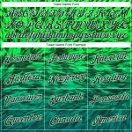 Custom Stitched 3D Pattern Gradient Sports Hoodie in Kelly Green and White, Pullover Sweatshirt Custom Stitched Kelly Green - Image 3