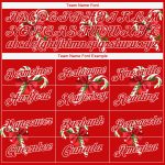 Christmas Candy Canes Hoodie Pullover Sweatshirt, Custom Stitched Kelly Green Red-White 3D Design Custom Stitched Kelly Green - Image 3