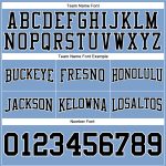 Light Blue Black White Custom Hoodie Sweatshirt Pullover for Football Custom Stitched Light Blue Black-White Football Pullover - Image 3