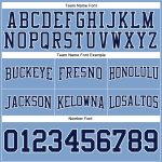 Light Blue Navy-White Custom Stitched Hoodie Pullover Sweatshirt for Football Fans Custom Stitched Light Blue Navy-White - Image 3