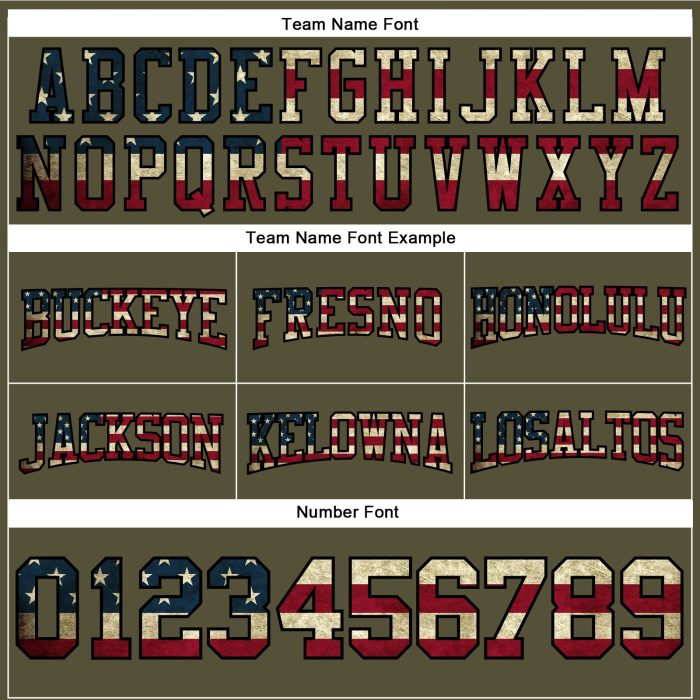 Olive Vintage USA Flag Football Hoodie Black-Cream Custom Stitched Pullover Sweatshirt Salute To Service Custom Stitched - Image 3