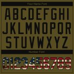 Olive Vintage USA Flag Pullover Hoodie - Custom Stitched Black Sports Sweatshirt, Salute to Service Custom Stitched Olive - Image 4