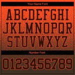 Custom Stitched Orange Brown Fade Hoodie Sweatshirt Pullover for Sports Fashion Custom Stitched Orange Brown Fade Fashion - Image 4