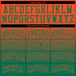 Orange Kelly Green Fade Custom Stitched Fashion Hoodie Pullover Sweatshirt Custom Stitched Orange Kelly Green Fade Fashion - Image 3