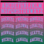 Custom Stitched Pink Kelly Green Fade Hoodie Pullover Sweatshirt for Fashion Sports Wear Custom Stitched Pink Kelly Green - Image 3