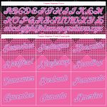 Custom Stitched 3D Pattern Sports Hoodie in Pink Black Light Blue - Comfortable Pullover Sweatshirt Custom Stitched Pink - Image 3
