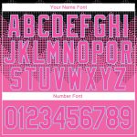 Custom Stitched 3D Pattern Sports Hoodie in Pink Black Light Blue - Comfortable Pullover Sweatshirt Custom Stitched Pink - Image 4